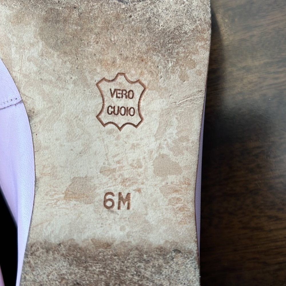 Gorgeous Light Mauve Enzo Angioloni Leather Shoes, Size 6M - Picture 7 of 13